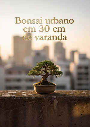 Bonsai urbano em 30 cm de varanda