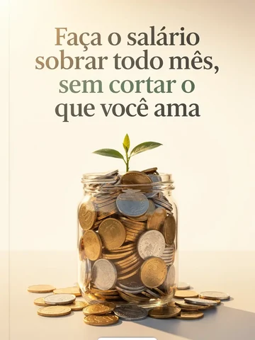 Capa do e-book Faça o salário sobrar todo mês, sem cortar o que você ama